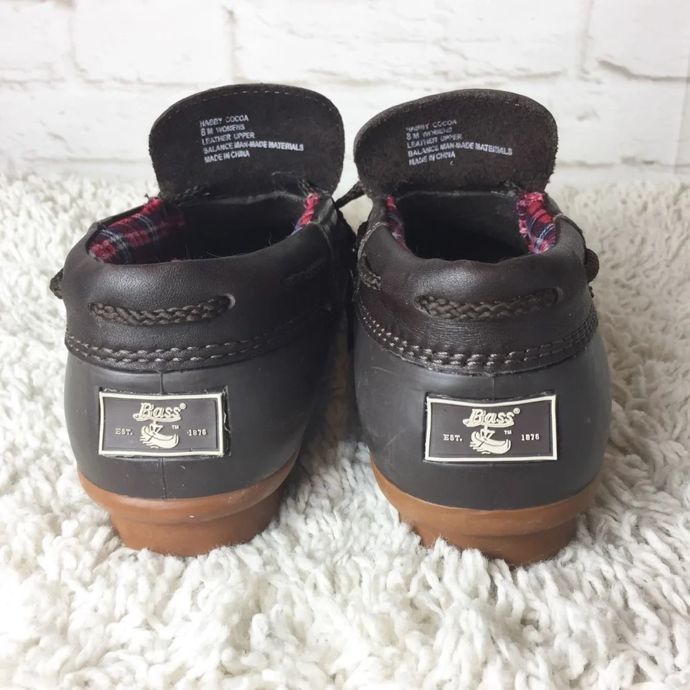 Bass Brown Waterproof Duck Boots with Tan Outsole